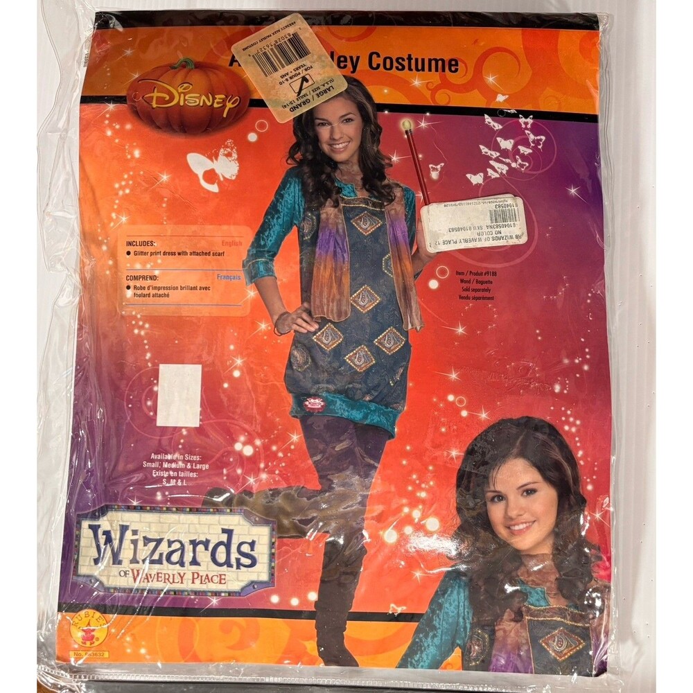 Wizards of Waverly Place Alex Dress Scarf Child Costume Large Disney Halloween